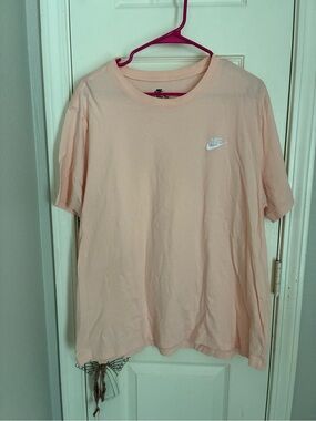 Nike Pink Peach Swoosh Tee